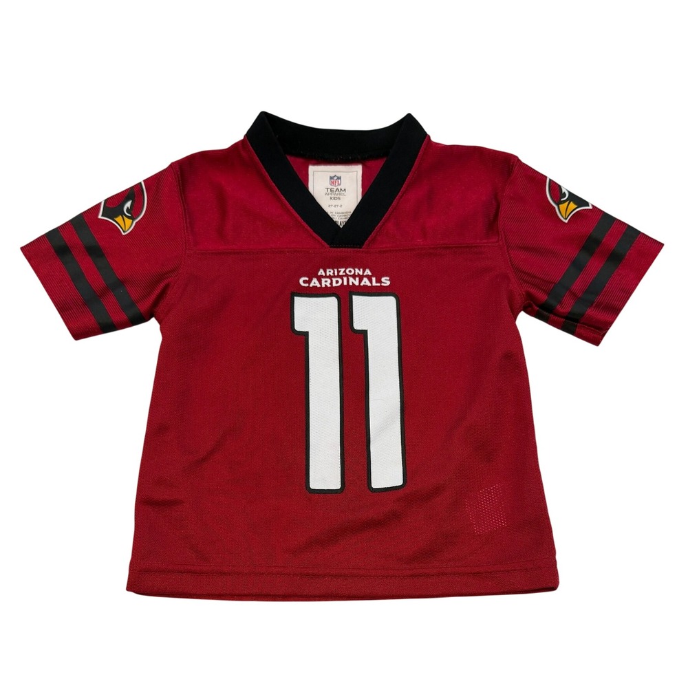 NFL Team Apparel Arizona Cardinals Larry Fitzgerald 11 Toddler Jersey Red 2T